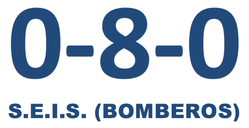 Teléfono Bomberos 080