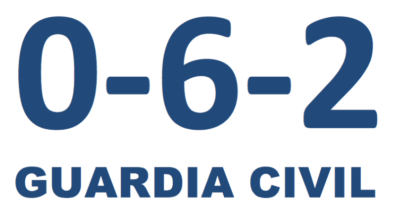 Teléfono Guadia Civil 062